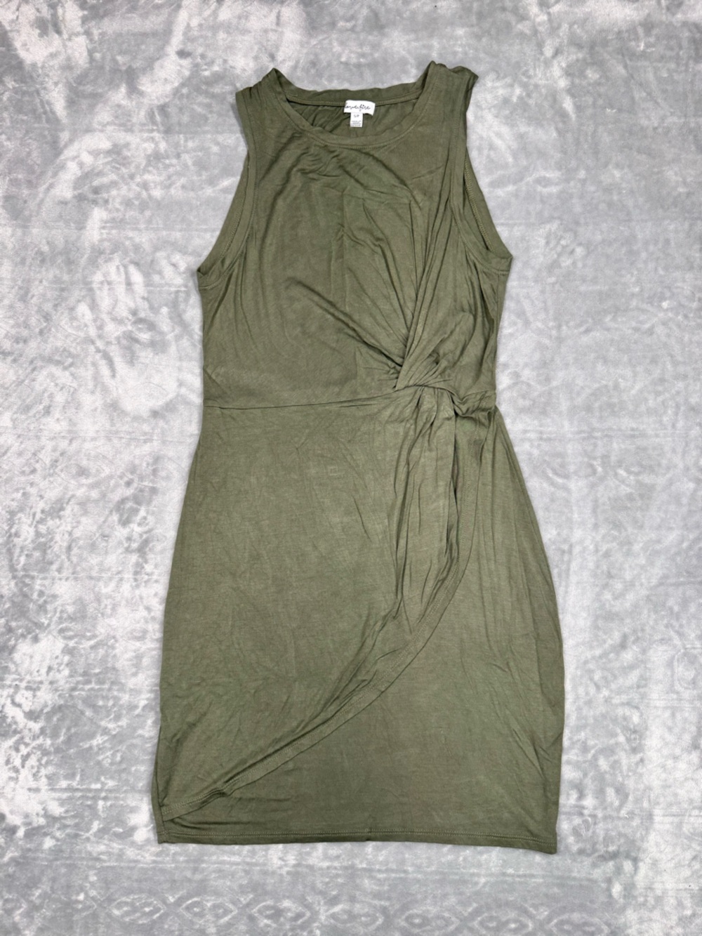 Love Fire Olive Green Sleeveless Dress